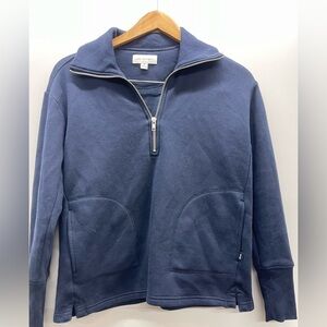 Free Assembly Navy Half-Zip Pullover